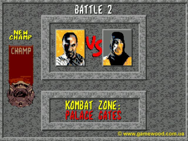 Скриншот игры Mortal Kombat («Мортал Комбат») | Sega Mega Drive 2 (Genesis) | Новый чемпион