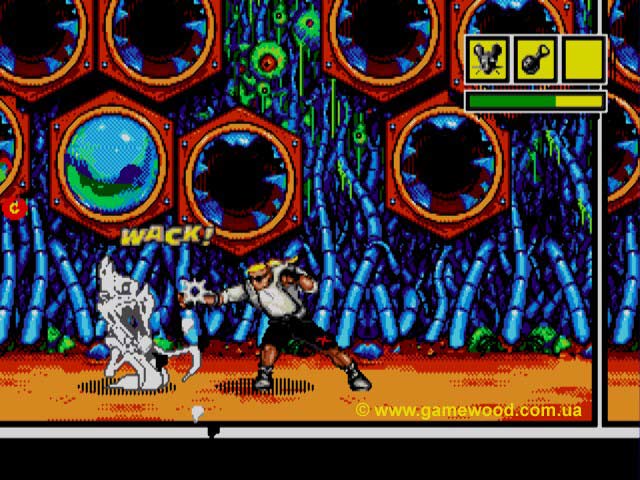 Скриншот игры Comix Zone | Sega Mega Drive 2 (Genesis) | Гнездо монстров