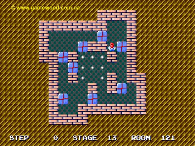 Скриншот игры Shove It! The Warehouse Game (Sokoban) | Sega Mega Drive 2 (Genesis) | Комната 121