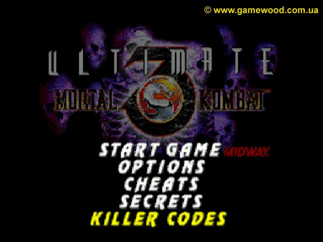 Скриншот игры Ultimate Mortal Kombat 3 («Смертельный бой 3. Дополненная версия», «Супер Мортал Комбат 3») | Sega Mega Drive 2 (Genesis) | Секретное меню (Cheats, Secrets, Killer Codes)