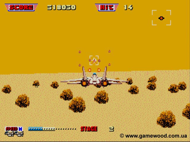 Скриншот игры After Burner 2 | Sega Mega Drive 2 (Genesis) | Врагов очень много