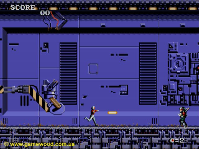 Скриншот игры Atomic Runner | Sega Mega Drive 2 (Genesis) | Движение - это жизнь