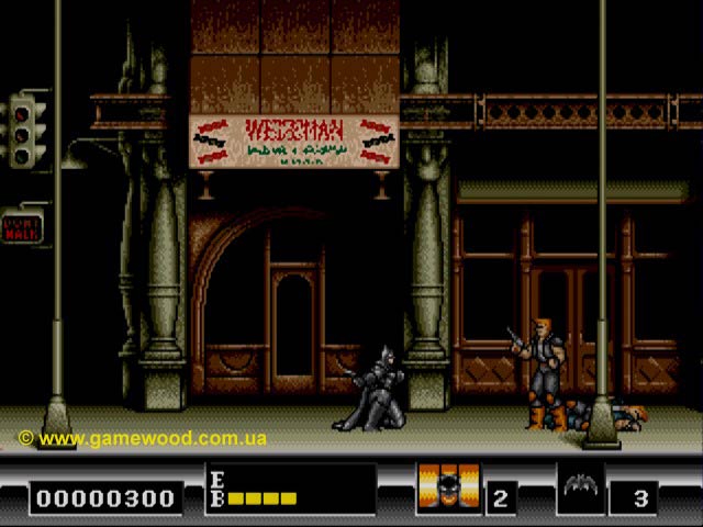 Скриншот игры Batman | Sega Mega Drive 2 (Genesis) | На улицах Готэма