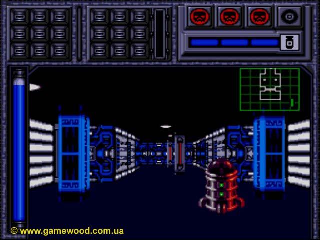 Скриншот игры Battle Frenzy (Blood Shot) | Sega Mega Drive 2 (Genesis) | Опасные коридоры