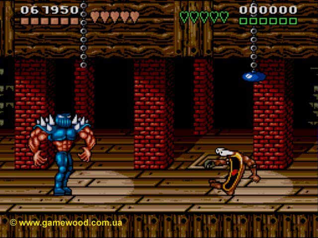 Скриншот игры Battletoads & Double Dragon: The Ultimate Team | Sega Mega Drive 2 (Genesis) | Парализованный страхом