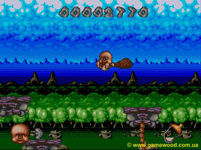 Скриншот игры Chuck 2: Son of Chuck | Sega Mega Drive 2 (Genesis) | Веселое детство
