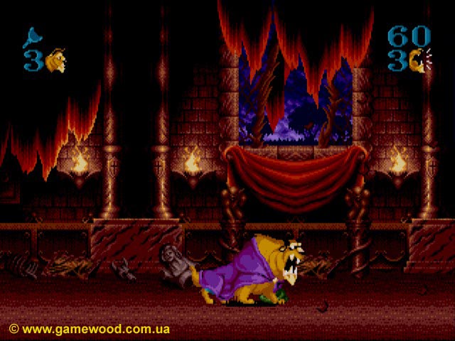 Скриншот игры Disney's Beauty and the Beast: Roar of the Beast | Sega Mega Drive 2 (Genesis) | Безграничная ярость