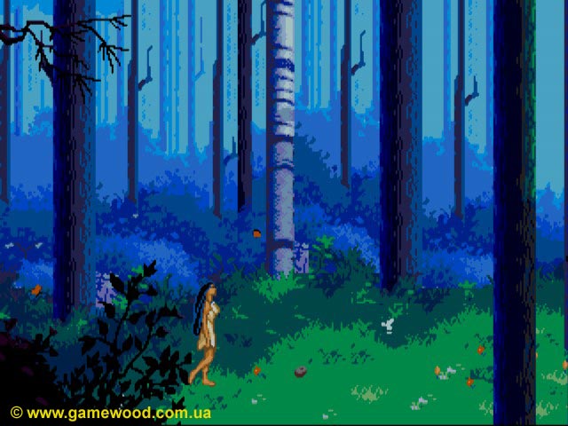 Скриншот игры Disney's Pocahontas | Sega Mega Drive 2 (Genesis) | Волшебный лес