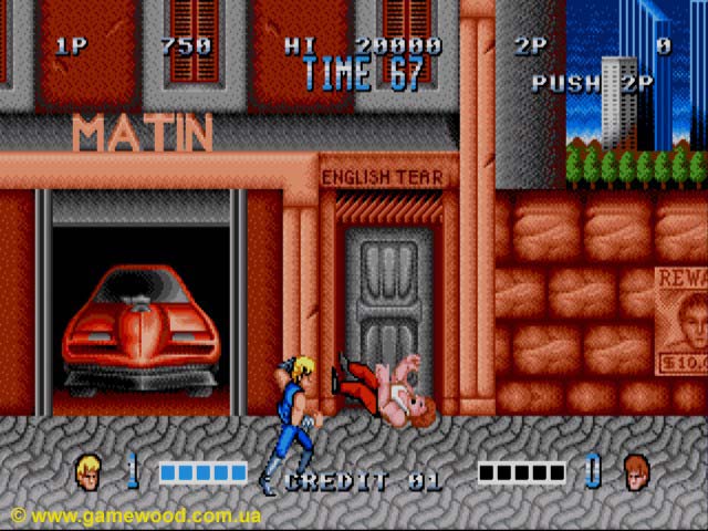 Скриншот игры Double Dragon | Sega Mega Drive 2 (Genesis) | Расплата за злость