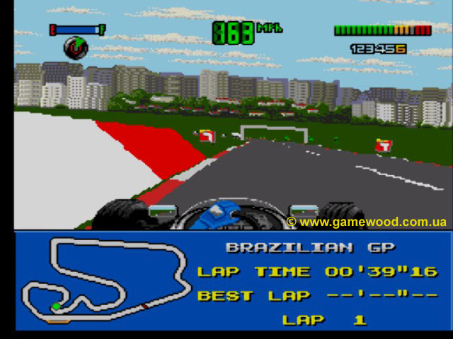 Скриншот игры F1: World Championship Edition | Sega Mega Drive 2 (Genesis) | Первый круг