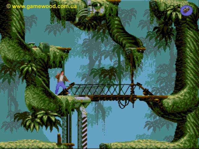 Скриншот игры Flashback (Flashback: The Quest for Identity) | Sega Mega Drive 2 (Genesis) | Надо быть бдительным