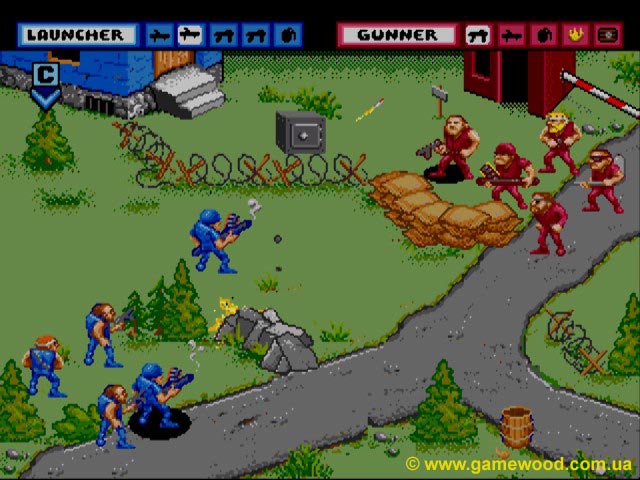 Скриншот игры General Chaos (General Chaos: Daikonsen) | Sega Mega Drive 2 (Genesis) | Мужские игры