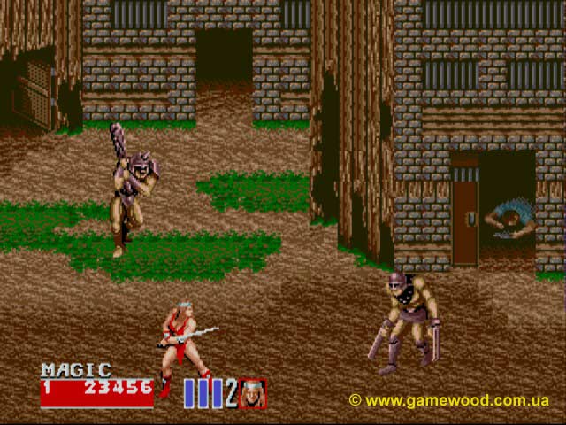 Скриншот игры Golden Axe 2 | Sega Mega Drive 2 (Genesis) | Захваченная деревня