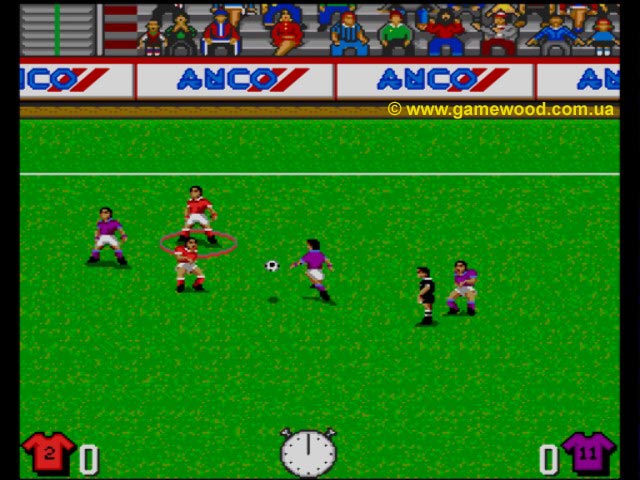Скриншот игры Kick Off 3: European Challenge | Sega Mega Drive 2 (Genesis) | Игра в разгаре