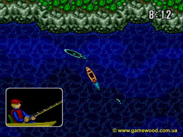 Скриншот игры King Salmon (King Salmon: The Big Catch) | Sega Mega Drive 2 (Genesis) | На рыбалке