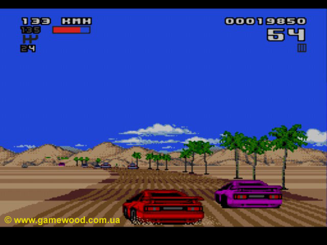 Скриншот игры Lotus 2: RECS (Lotus 2) | Sega Mega Drive 2 (Genesis) | Обгон