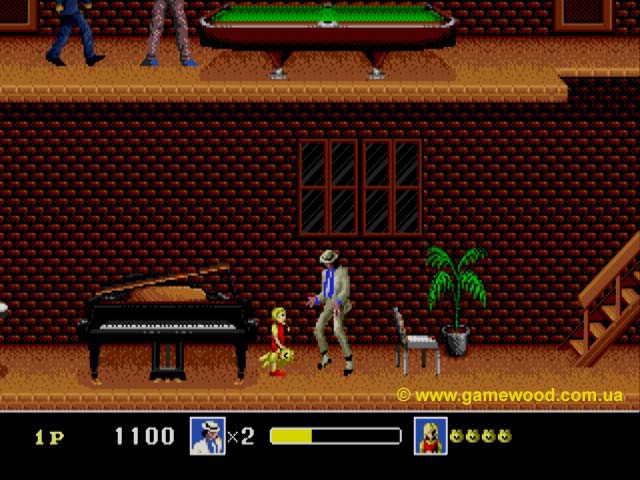Скриншот игры Michael Jackson's Moonwalker | Sega Mega Drive 2 (Genesis) | Майкл зажигает