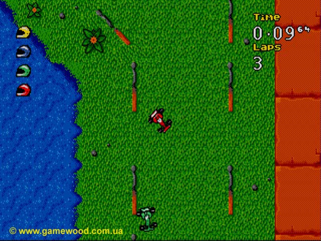 Скриншот игры Micro Machines: Turbo Tournament '96 | Sega Mega Drive 2 (Genesis) | Формула 1