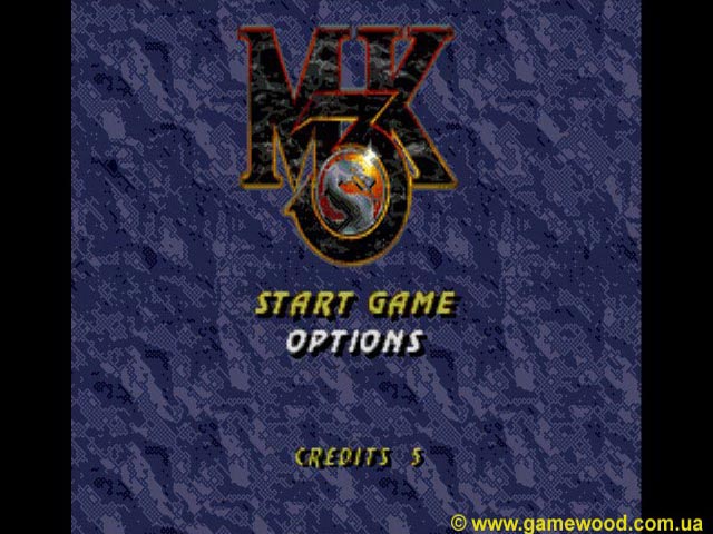 Скриншот игры Mortal Kombat 3 («Смертельный бой 3», «Мортал Комбат 3») | Sega Mega Drive 2 (Genesis) | Титульная заставка