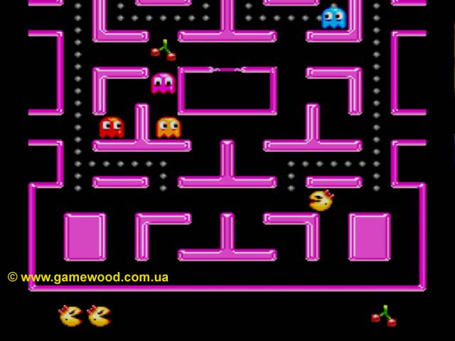 Скриншот игры Ms. Pac-Man | Sega Mega Drive 2 (Genesis) | Любительница поесть
