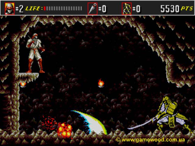 Скриншот игры Shinobi 3: Return of the Ninja Master (The Super Shinobi 2) | Sega Mega Drive 2 (Genesis) | Ум - это сила!