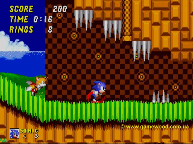 Скриншот игры Sonic: The Hedgehog 2 | Sega Mega Drive 2 (Genesis) | Надо спешить