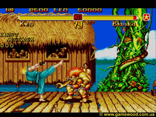 Скриншот игры Super Street Fighter 2: The New Challengers | Sega Mega Drive 2 (Genesis) | Как ежик в тумане