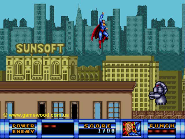 Скриншот игры Superman | Sega Mega Drive 2 (Genesis) | Великий герой