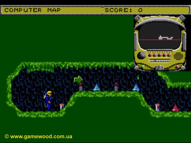 Скриншот игры Todd's Adventures in Slime World | Sega Mega Drive 2 (Genesis) | Уничтожение паразитов