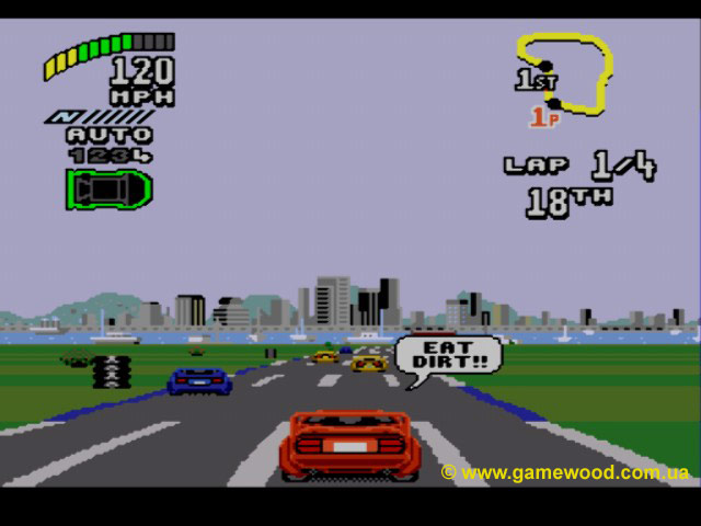 Скриншот игры Top Gear 2 | Sega Mega Drive 2 (Genesis) | Борьба за победу