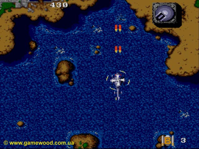 Скриншот игры Twin Cobra | Sega Mega Drive 2 (Genesis) | Вторжение на вражескую территорию