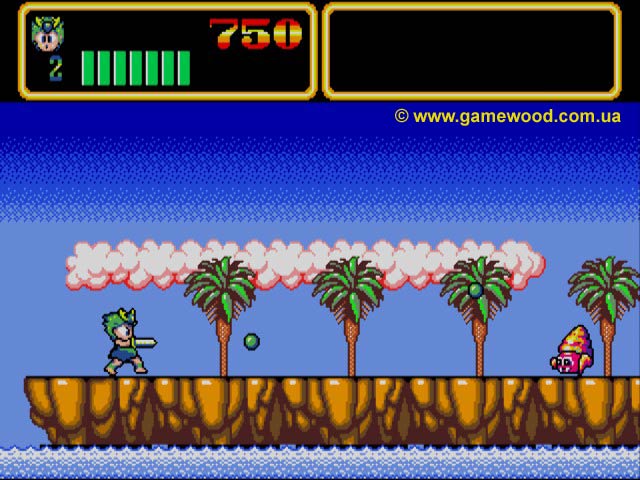 Скриншот игры Wonder Boy 3: Monster Lair | Sega Mega Drive 2 (Genesis) | Логово монстров