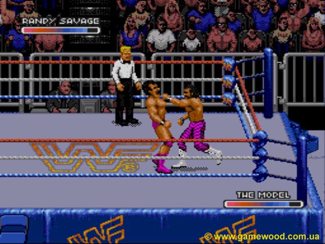 Скриншот игры WWF: Royal Rumble | Sega Mega Drive 2 (Genesis) | Жизнь на ринге