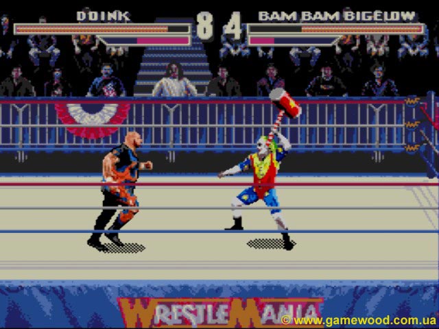 Скриншот игры WWF: Wrestlemania | Sega Mega Drive 2 (Genesis) | Удар молотом