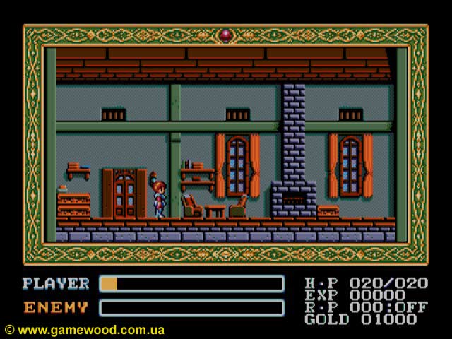Скриншот игры Ys 3: Wanderers From Ys | Sega Mega Drive 2 (Genesis) | В доме