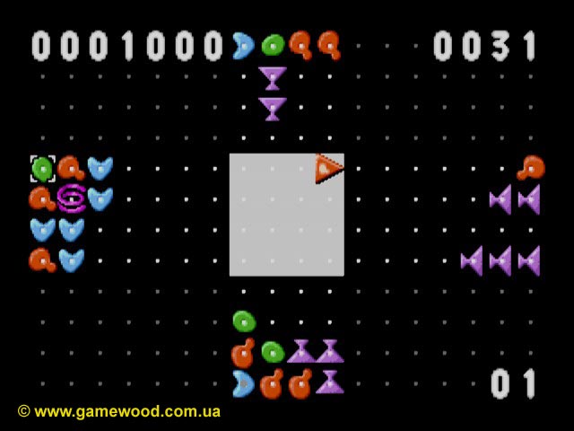 Скриншот игры Zoop | Sega Mega Drive 2 (Genesis) | Здесь нужна хорошая сообразительность